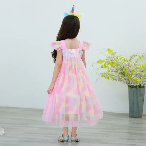 Váy đầm công chúa ngựa PONY cho bé gái 3-9 tuổi màu hồng xinh xắn