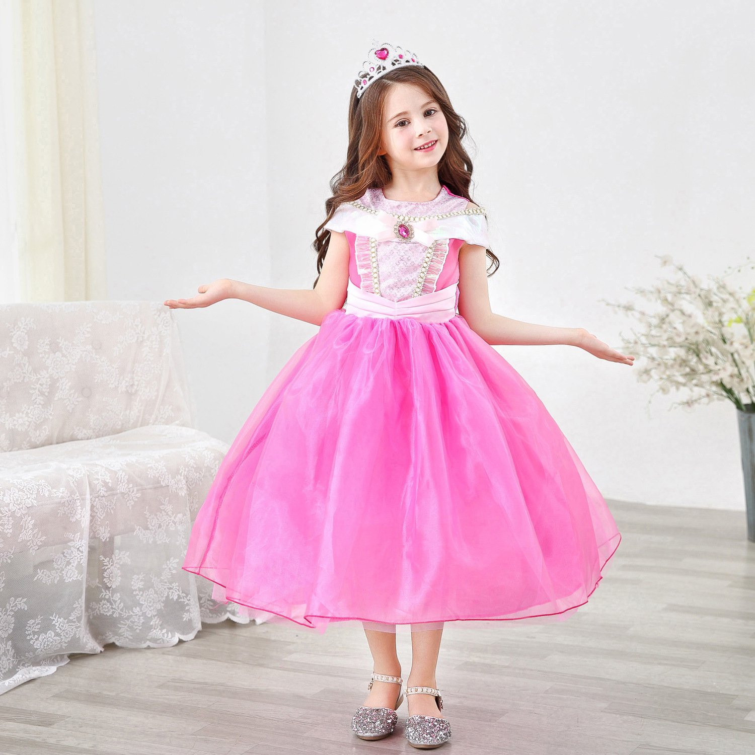 ✅ Váy Elsa Váy elsa màu hồng xinh lung linh cho bé gái