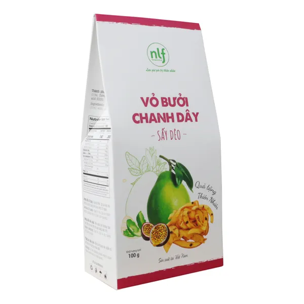VỎ BƯỞI CHANH DÂY SẤY DẺO NONGLAMFOOD HỘP 145G