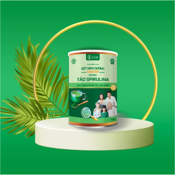 Bột dinh dưỡng cao cấp bổ sung Tảo Spirulina 500G