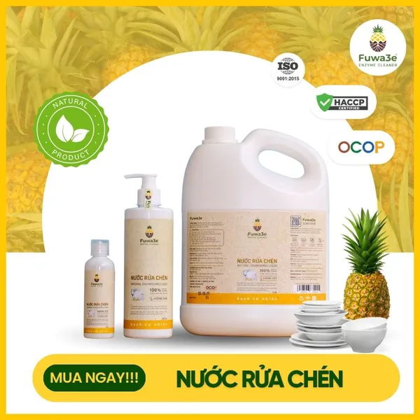 Nước rửa chén Fuwa3e