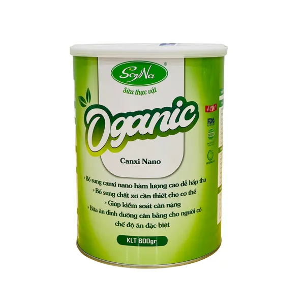 Sữa Oganic SoyNa – Canxi Nano