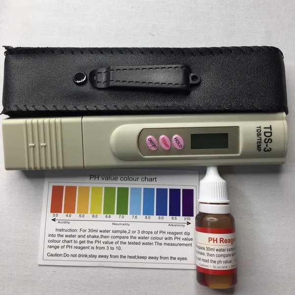 Combo Test Nước Gia Đình  gồm 1 bút TDS và 1 lọ dung dịch đo PH