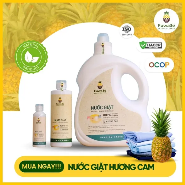 Nước giặt Fuwa3e (Hương cam)