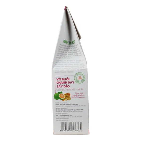 VỎ BƯỞI CHANH DÂY SẤY DẺO NONGLAMFOOD HỘP 145G
