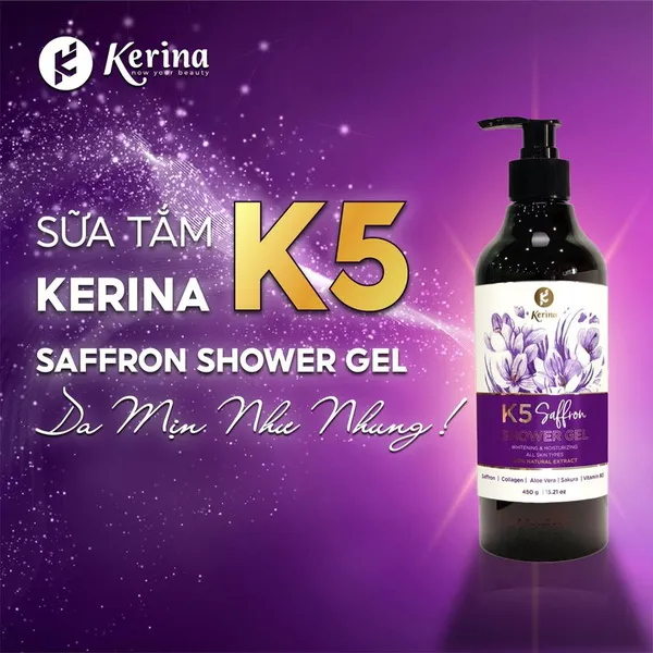 Sữa tắm Kerina K5 Saffron Shower Gel