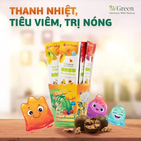 THẠCH KOMBUCHA MIX VỊ - 1kg