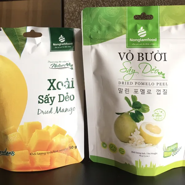Combo Xoài + vỏ bưởi sấy dẻo