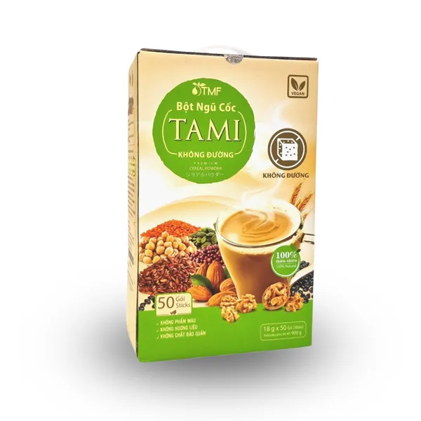 BỘT NGŨ CỐC TAMI KHÔNG ĐƯỜNG 900 gram
