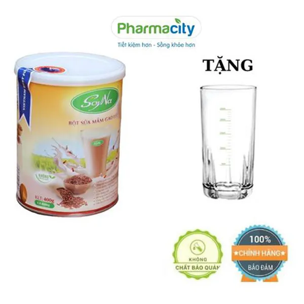 Sữa mầm gạo lứt giảm cân Soyna 400GR