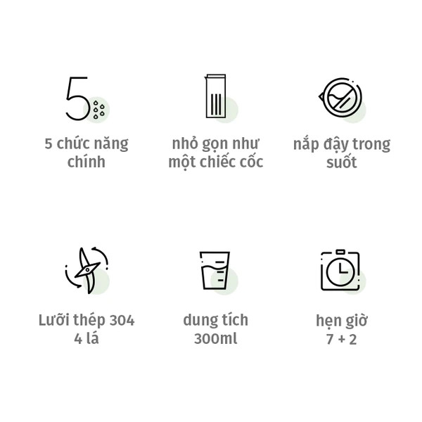 Máy làm sữa hạt mini SnapBee - Sản phẩm cao cấp, Nhỏ gọn, Đa năng, Không gây ồn