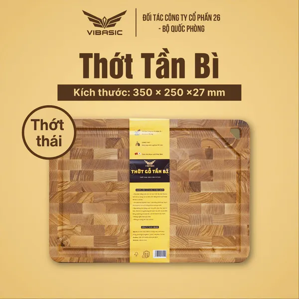 Thớt Tần Bì (Ash Wood) Vibasic ghép block