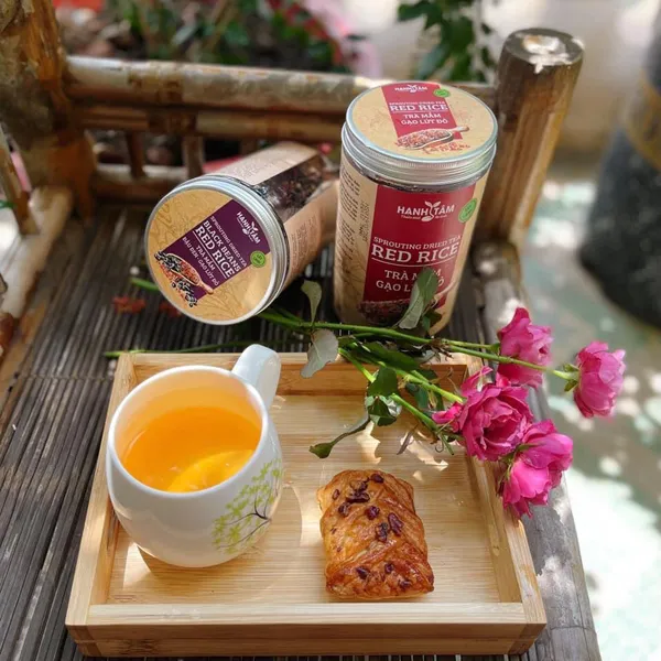 Trà mầm đậu đen, mầm gạo lứt đỏ rang