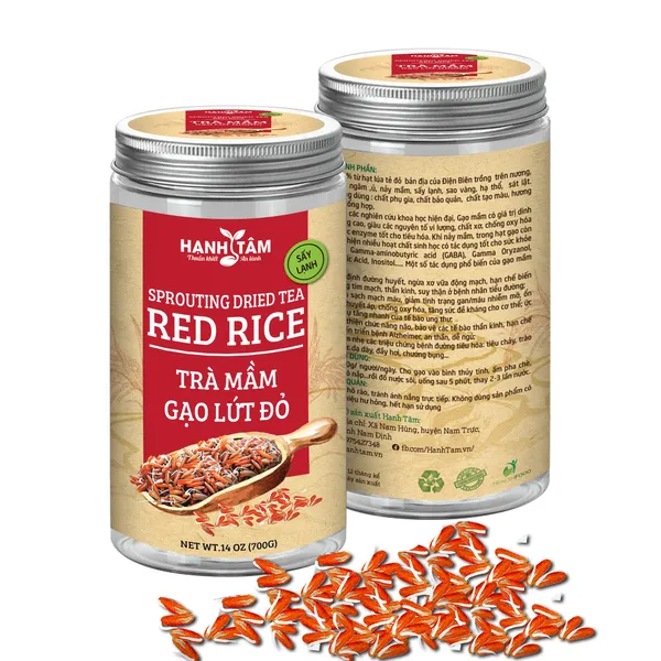 Trà mầm gạo lứt đỏ rang