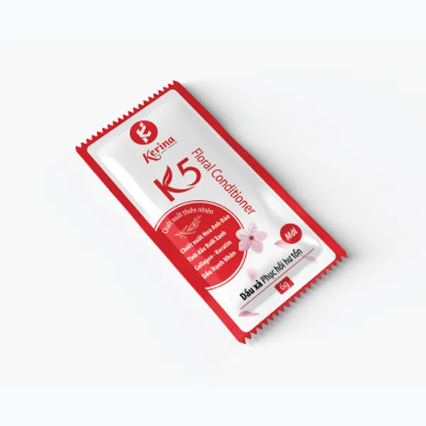 Gói dầu xả Kerina K5 Floral Phục hồi Hư tổn 6g