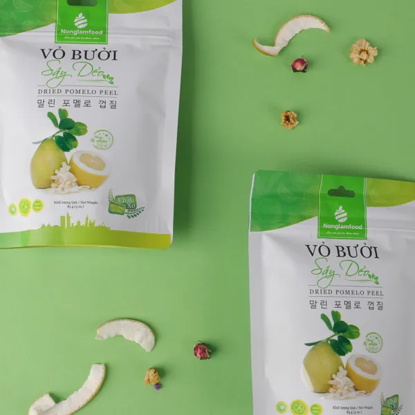 VỎ BƯỞI SẤY DẺO NONGLAMFOOD
