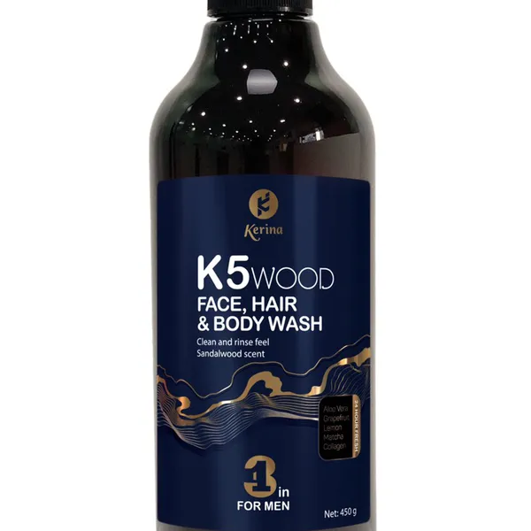 Sữa tắm Kerina K5 Wood – Face, Hair & Body Wash
