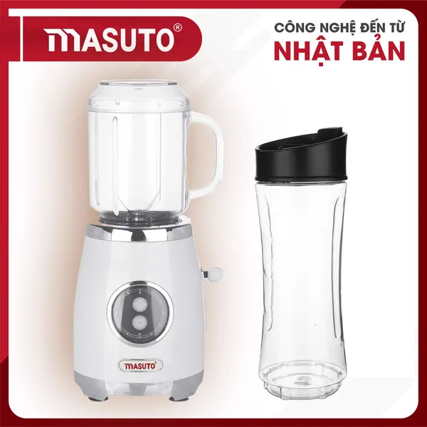 Combo Máy xay sinh tố Masuto Blender công nghệ Nhật Bản - BL399B (Bộ 2 cối)
