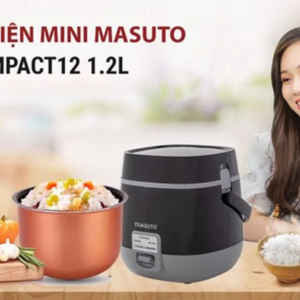 Nồi cơm điện Mini Masuto MS- Compact12
