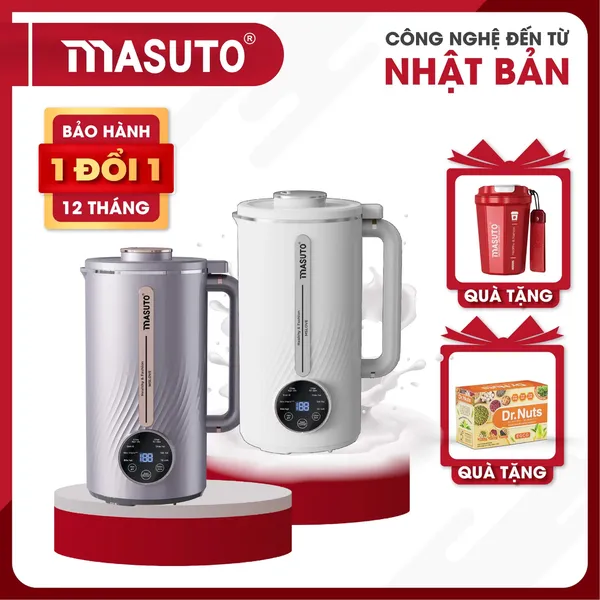 Máy làm sữa hạt Masuto MsLove - Nữ hoàng chống trào trong làng sữa hạt - Dung tích 1000ml công suất 800W