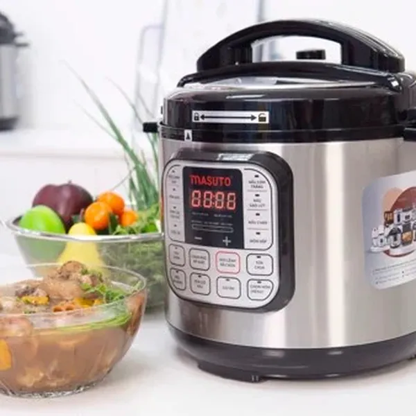 Nồi áp suất điện đa năng Masuto 7in1 công nghệ Nhật Bản - Màn hình điều khiển Tiếng Việt - Dung tích 6 lít - LG-06A
