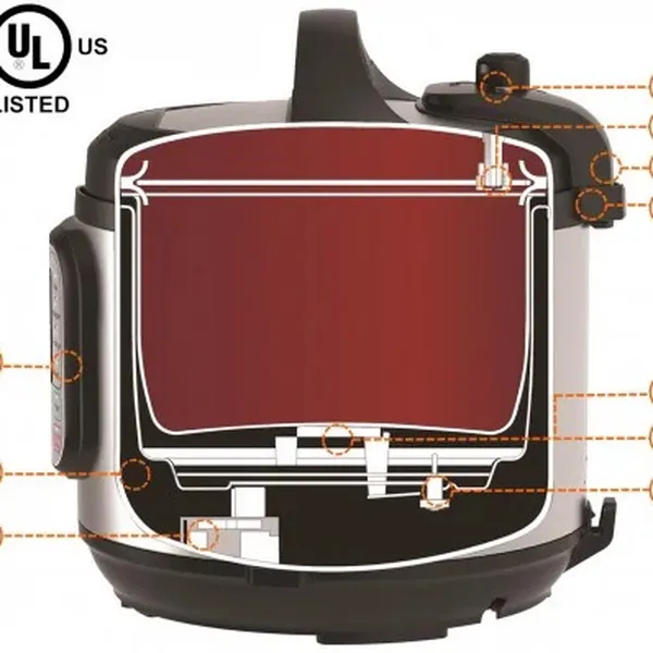 Nồi áp suất điện đa năng Masuto 7in1 công nghệ Nhật Bản - Màn hình điều khiển Tiếng Việt - Dung tích 6 lít - LG-06A