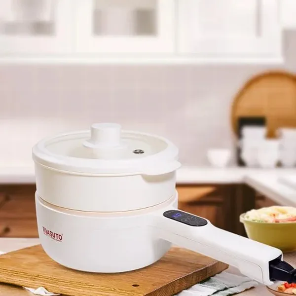Nồi điện đa năng 2 tầng Masuto 6in 1 MS-FA18 ( phiên bản mới new 2023)