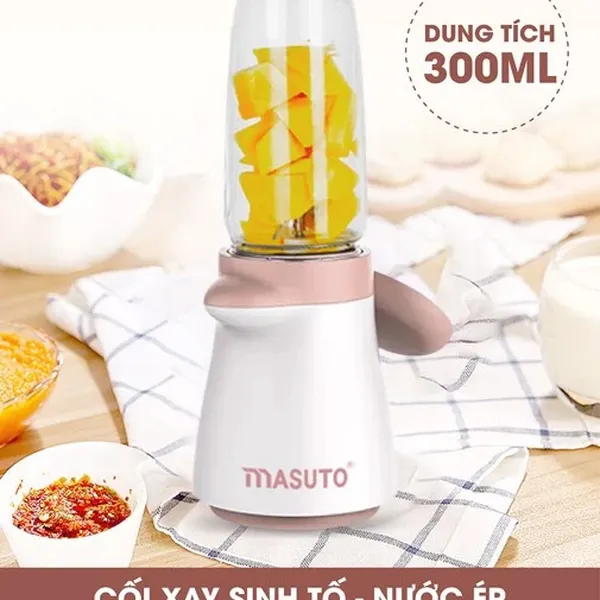 Máy xay ăn dặm 2 đầu ( 3 cối thủy tinh) Masuto MS-Baby23