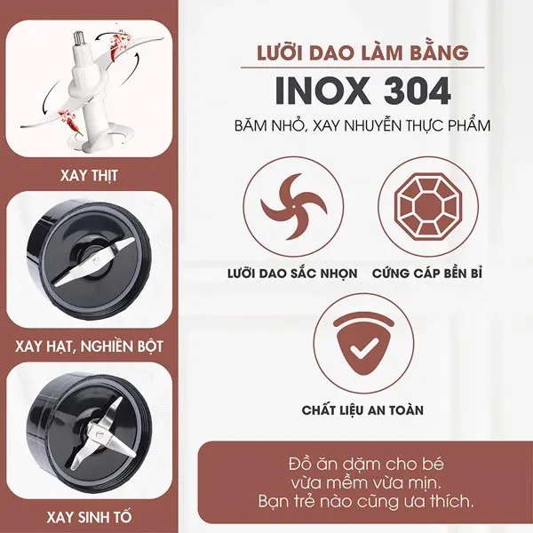 Máy xay ăn dặm 2 đầu ( 3 cối thủy tinh) Masuto MS-Baby23