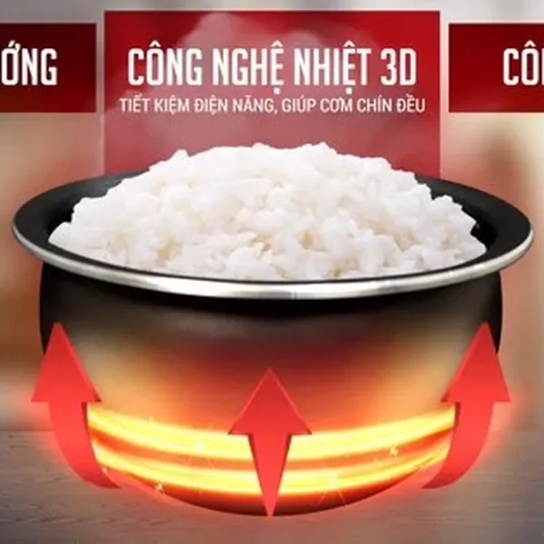 Nồi cơm điện lòng niêu 3D Masuto 1.8 lít - Model 2022_MS-RC1800