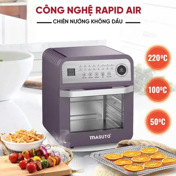 Nồi chiên không dầu Masuto MS-Pro12 phiên bản mới nhất năm 2023