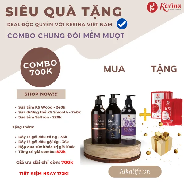 COMBO CHUNG ĐÔI MỀM MƯỢT