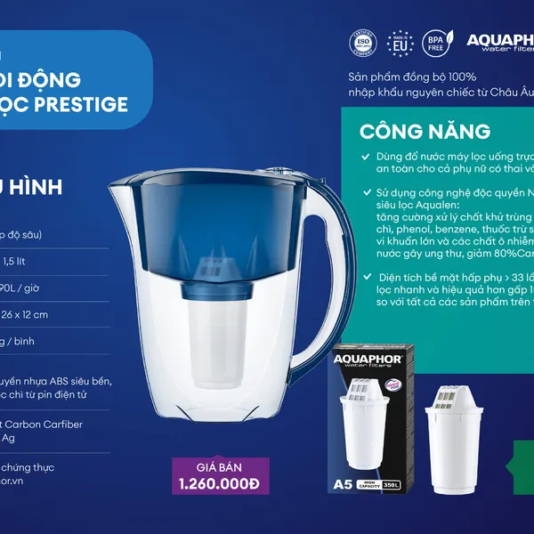 Bình lọc nước Aquaphor Prestige A5
