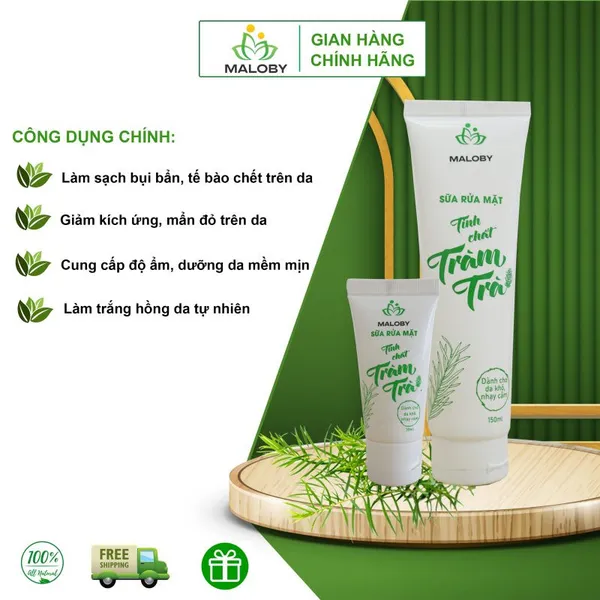 SỮA RỬA MẶT TINH CHẤT TRÀM TRÀ MALOBY