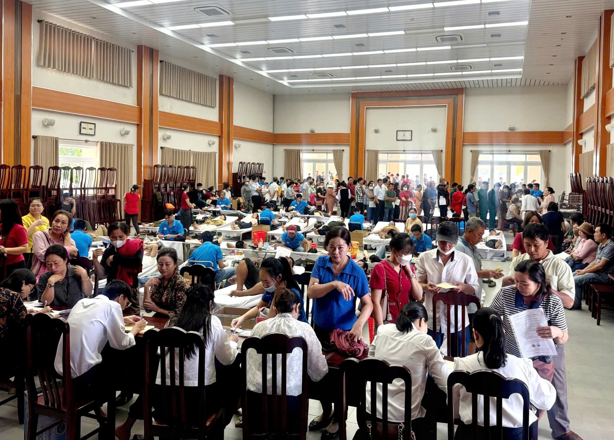 Hồ Tràm hiến máu tình nguyện hơn 600 người_1 Hồ Tràm hiến máu tình nguyện hơn 600 người_1