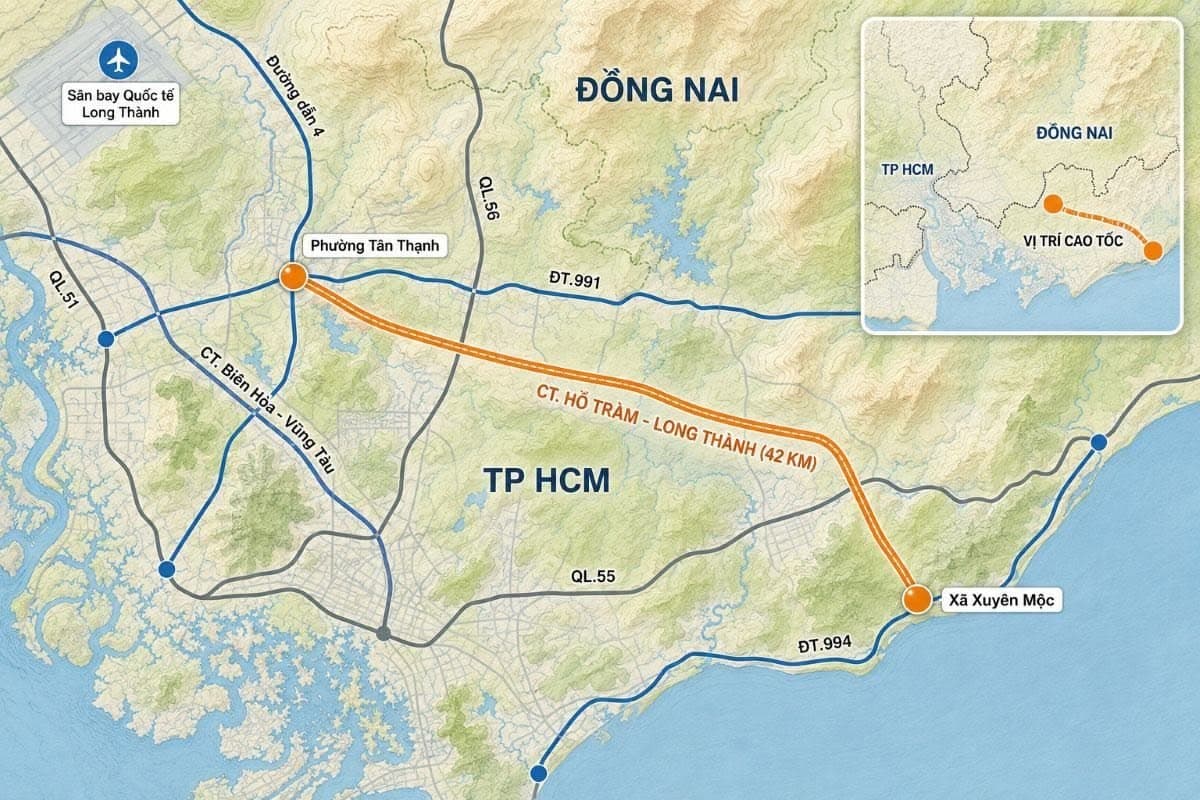 Cao tốc Long Thành - Hồ Tràm hứa hẹn là "làn gió mới" cho kinh tế du lịch xã Hồ Tràm trong tương lai Cao tốc Long Thành - Hồ Tràm hứa hẹn là "làn gió mới" cho kinh tế du lịch xã Hồ Tràm trong tương lai