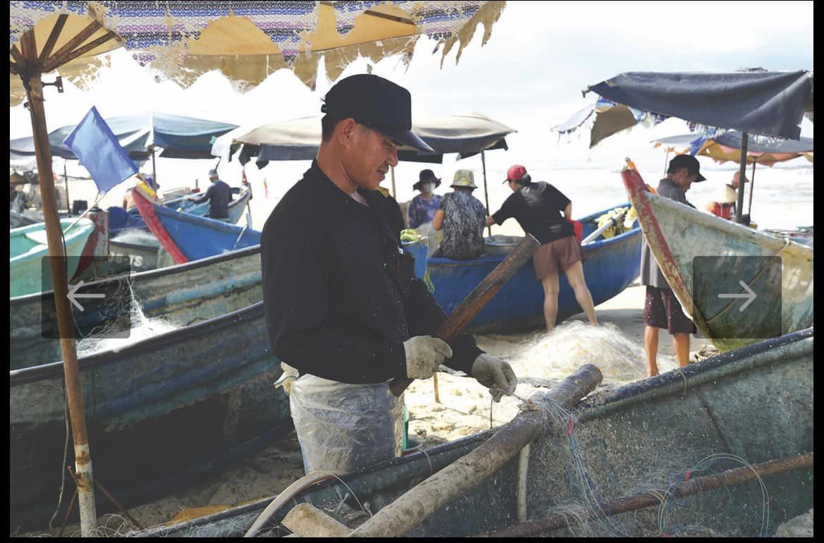 làng chài bên biển Hồ Tràm