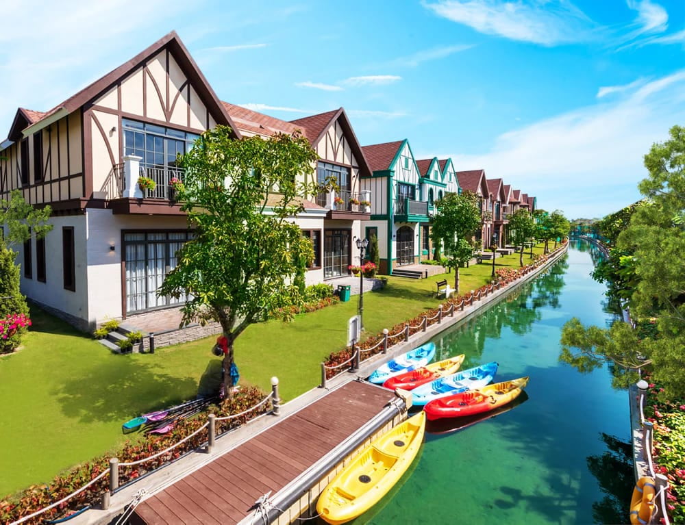 Con sông lagoon nhân tạo duyên dáng tại Nova World Hồ Tràm Con sông lagoon nhân tạo duyên dáng tại Nova World Hồ Tràm