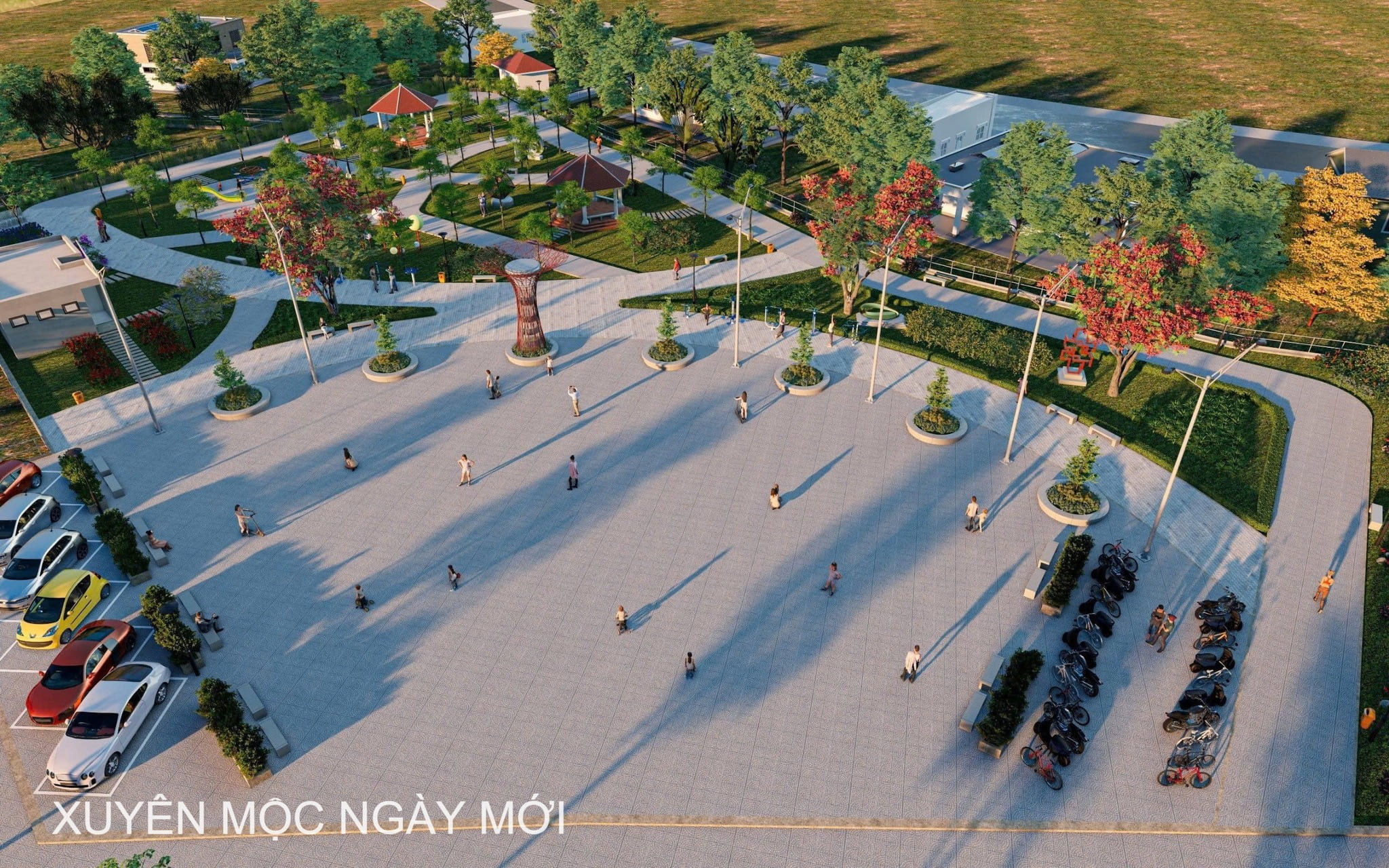 Phối cảnh dự án trồng cây xanh tại công viên thị trấn Phước Bửu - Hình 1 Phối cảnh dự án trồng cây xanh tại công viên thị trấn Phước Bửu - Hình 1