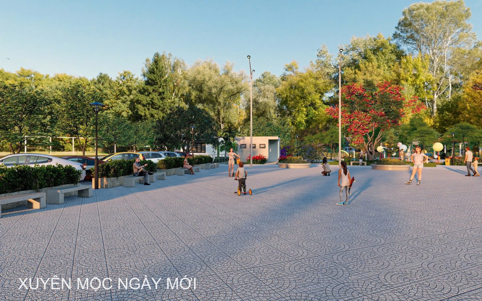 Phối cảnh dự án trồng cây xanh tại công viên thị trấn Phước Bửu - Hình 3 Phối cảnh dự án trồng cây xanh tại công viên thị trấn Phước Bửu - Hình 3