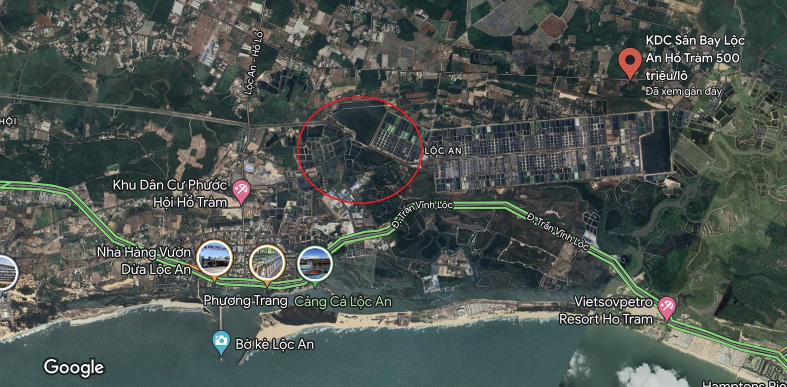 Sân bay Hồ Tràm cách trung tâm Hồ Tràm khoảng 15 phút chạy xe Sân bay Hồ Tràm cách trung tâm Hồ Tràm khoảng 15 phút chạy xe