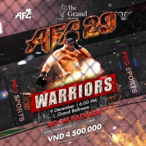 3 lý do bạn không nên bỏ lỡ sự kiện ANGLE'S FIGHTING CHAMPIONSHIP lần thư 29 (AFC29)