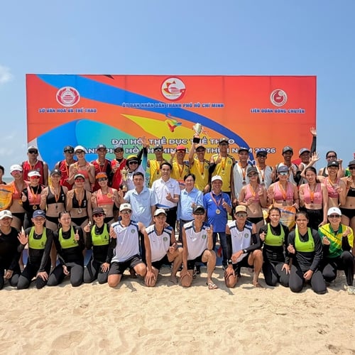 Bế mạc giải bóng chuyền bãi biển Hồ Tràm