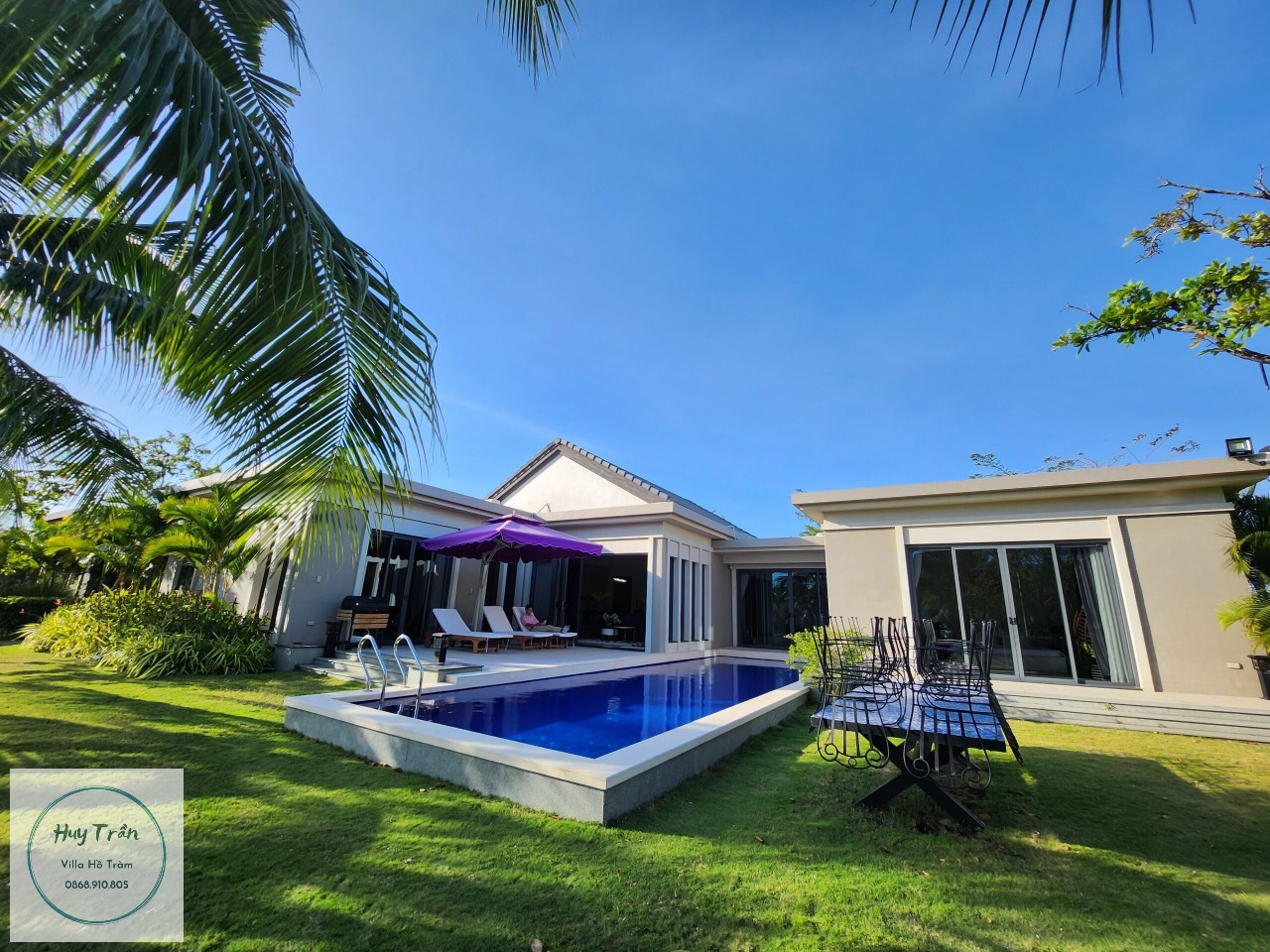 villa hồ tràm sát biển