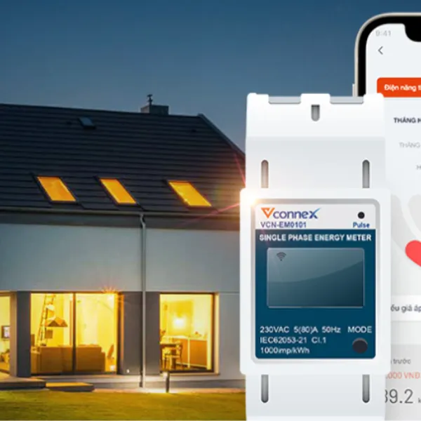Công tơ điện 1 pha thông minh Vconnex