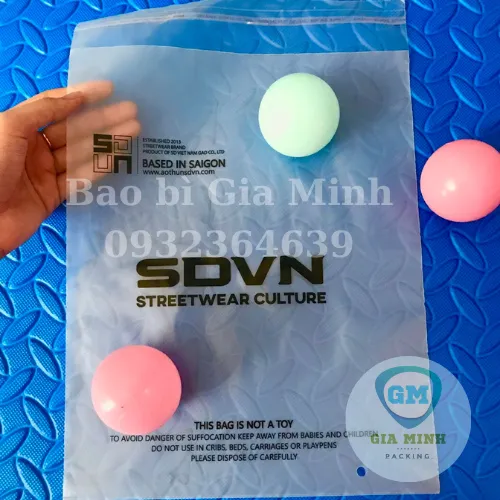 Túi nilon nắp keo mờ HD
