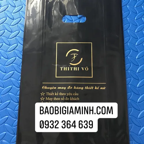 Túi hột xoài PE nhũ vàng