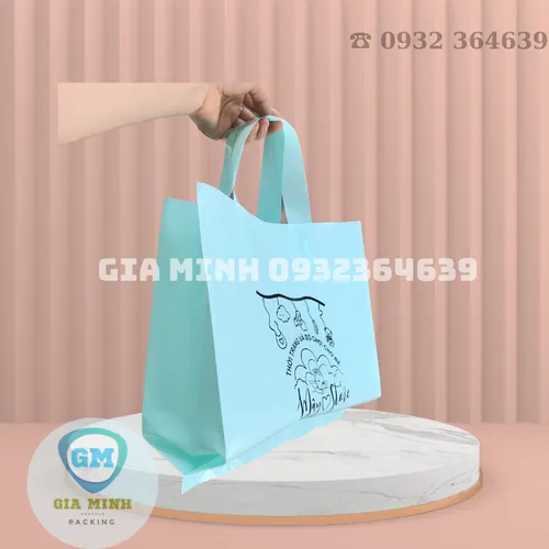 Túi ép quai kiểu vuông PE bóng dẻo