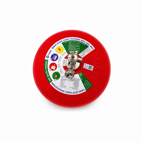 Bình Cầu Chữa Cháy Tự Động Bột ABC 8Kg Bộ Quốc Phòng 83MEC/ABC/TĐ8KG