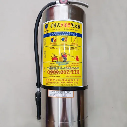 Bình chữa cháy cao cấp bột FOAM Renan INOX 9 lít